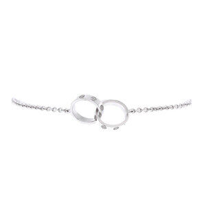 Cartier Love Interlocking Bracelet 18K White Gold